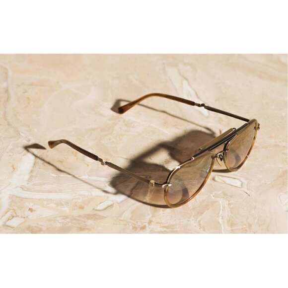 ?MR LEIGHT? Doheny SL Sunglasses ~ Aviator Rosewood NWOT